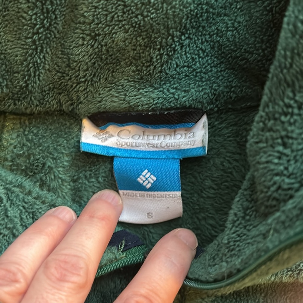 Columbia Navy and Green Notre Dame Zip Up Jacket - Picture 4 of 4